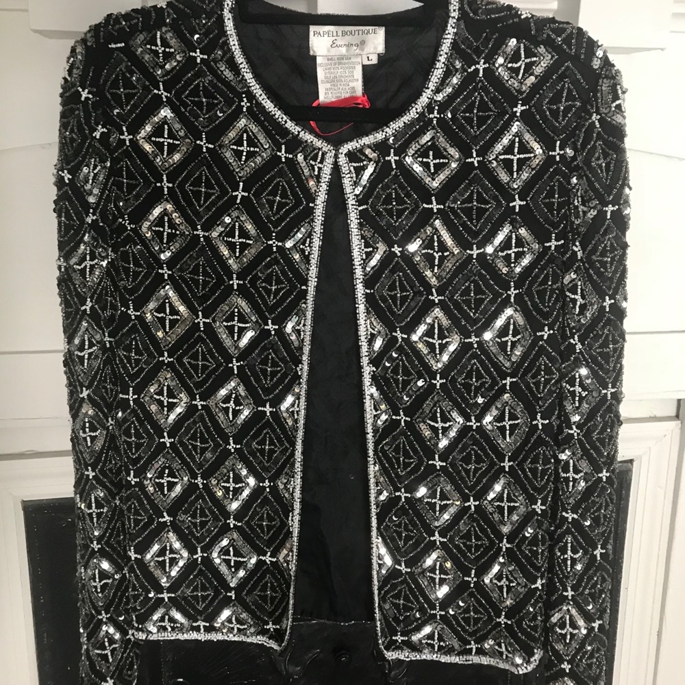 Vintage Sequin Evening Jacket